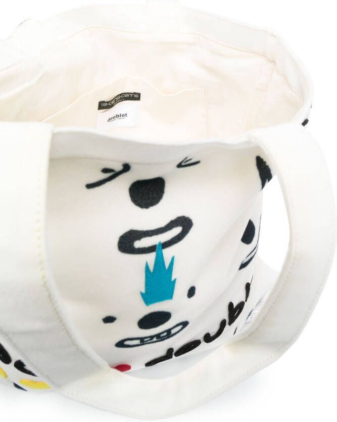 10 CORSO COMO Shopper met print Wit