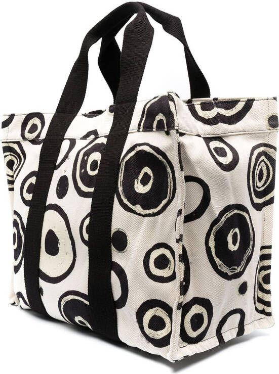 10 CORSO COMO Shopper met stippen Beige