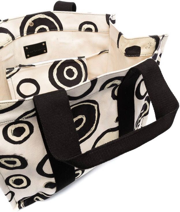 10 CORSO COMO Shopper met stippen Beige