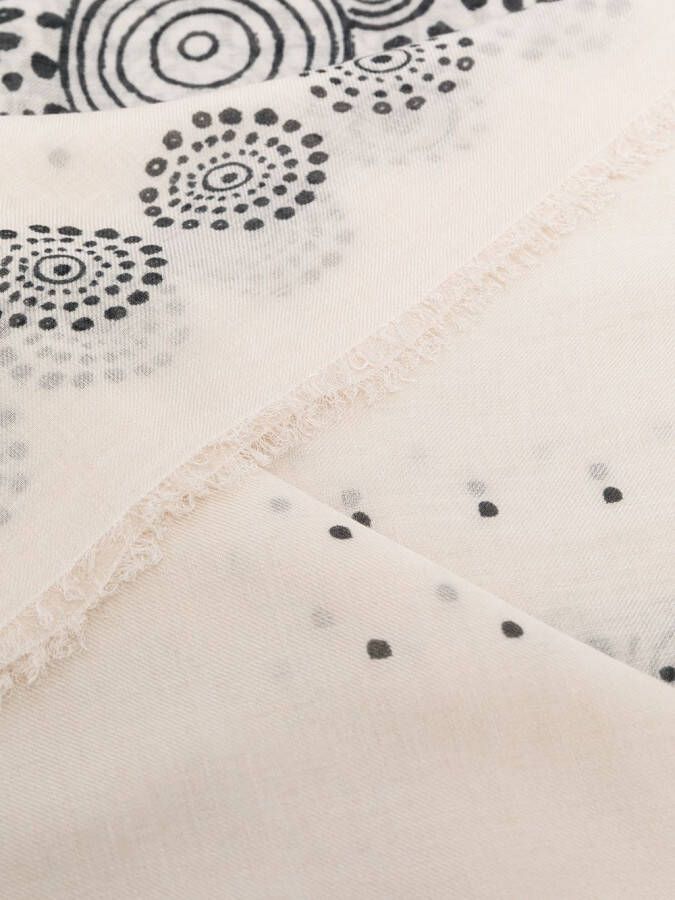 10 CORSO COMO Sjaal met geometrische print Beige