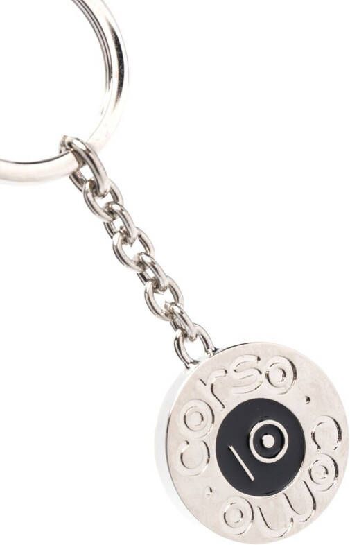 10 CORSO COMO Sleutelhanger met logo Zilver