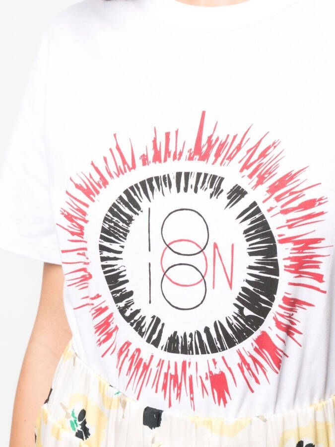 10 CORSO COMO T-shirt met logoprint Wit