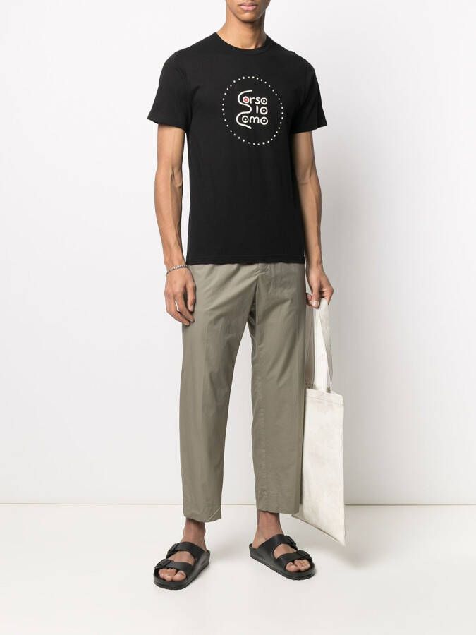 10 CORSO COMO T-shirt met logoprint Zwart