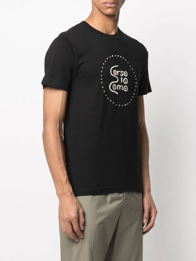 10 CORSO COMO T-shirt met logoprint Zwart