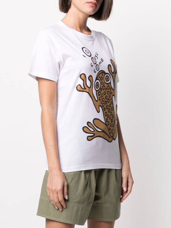 10 CORSO COMO T-shirt met print Wit