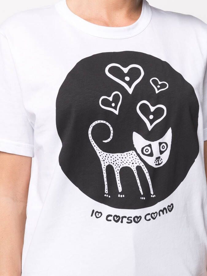 10 CORSO COMO T-shirt met print Wit