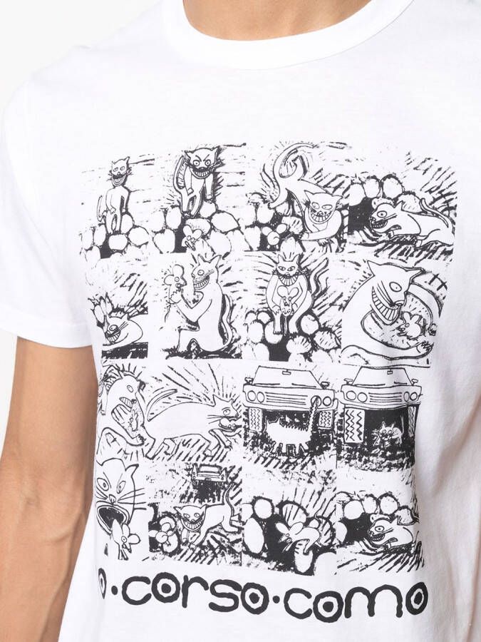 10 CORSO COMO T-shirt met print Wit