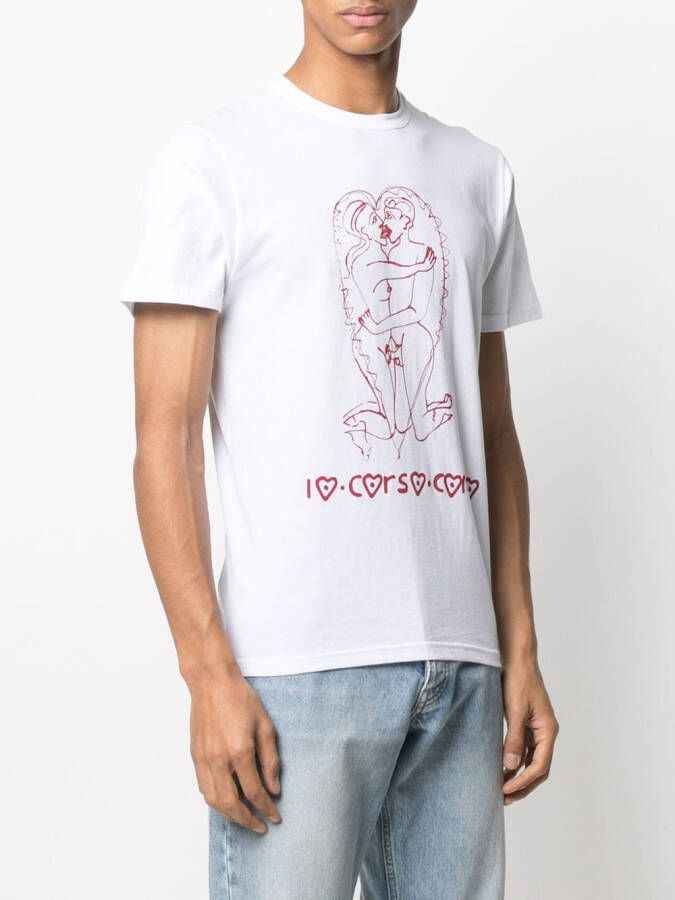 10 CORSO COMO T-shirt met print Wit