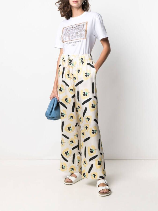 10 CORSO COMO T-shirt met print Wit