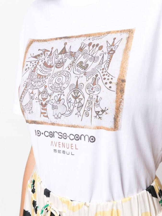 10 CORSO COMO T-shirt met print Wit