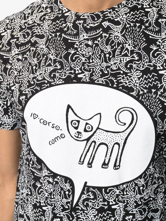 10 CORSO COMO T-shirt met print Zwart