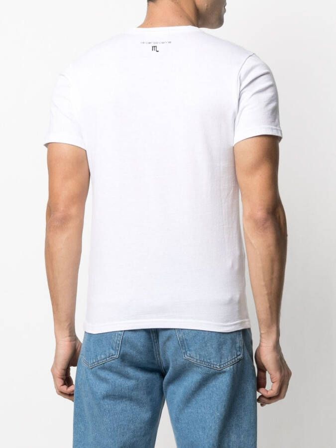 10 CORSO COMO T-shirt met schorpioenprint Wit