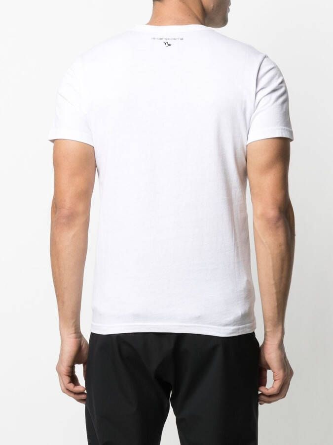 10 CORSO COMO T-shirt met steenbokprint Wit
