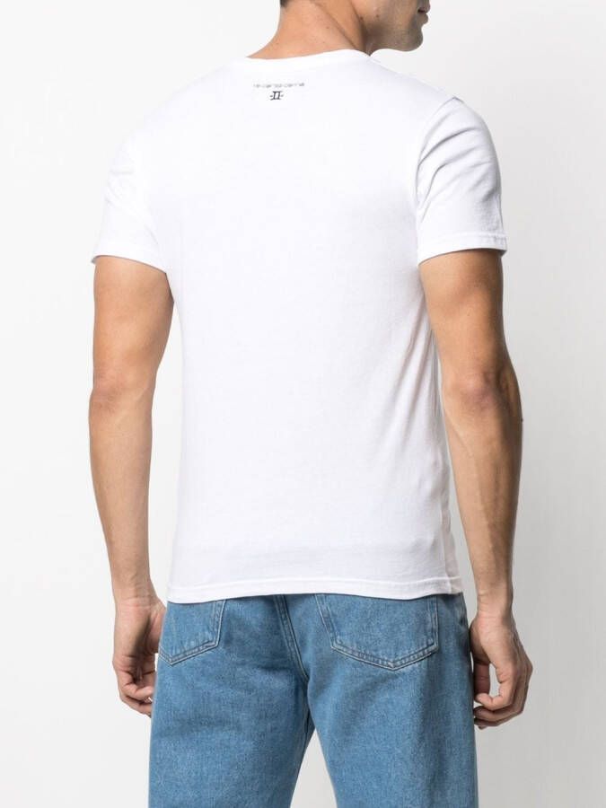 10 CORSO COMO T-shirt met tweelingprint Wit