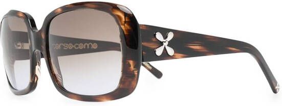 10 CORSO COMO Zonnebril met schildpadschild design Bruin