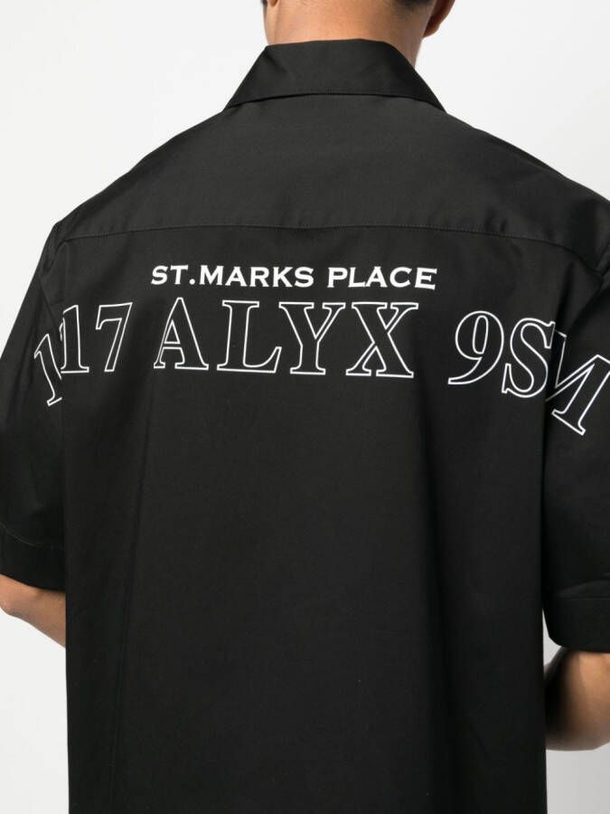 1017 ALYX 9SM Overhemd met verborgen sluiting Zwart