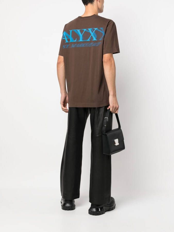 1017 ALYX 9SM T-shirt met logoprint Bruin