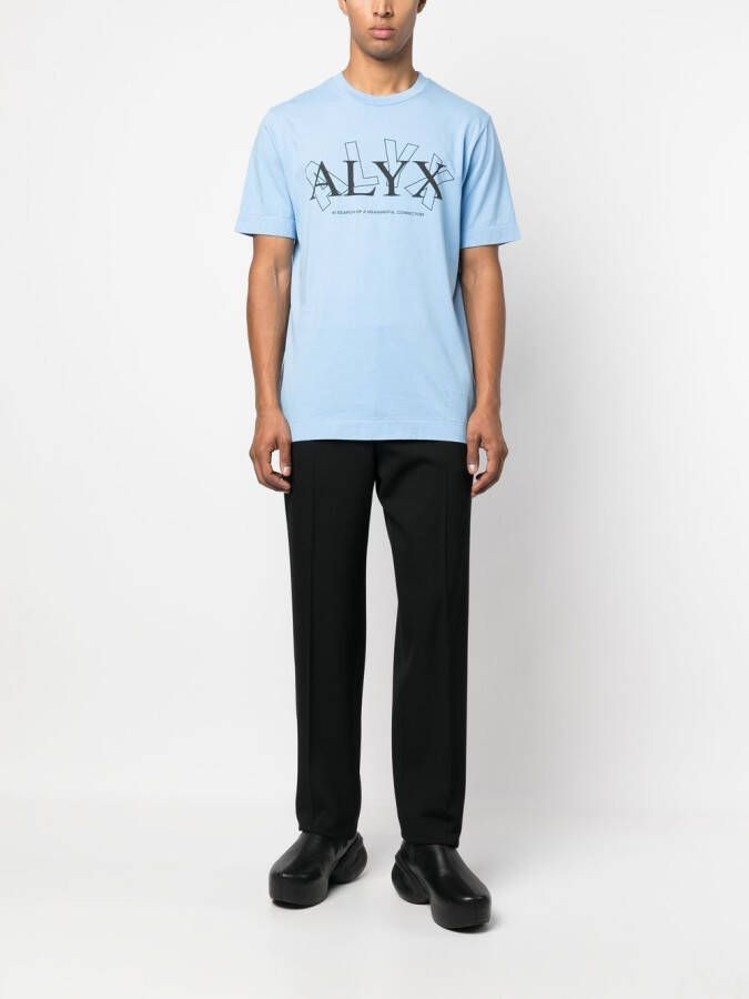 1017 ALYX 9SM T-shirt met logoprint Blauw