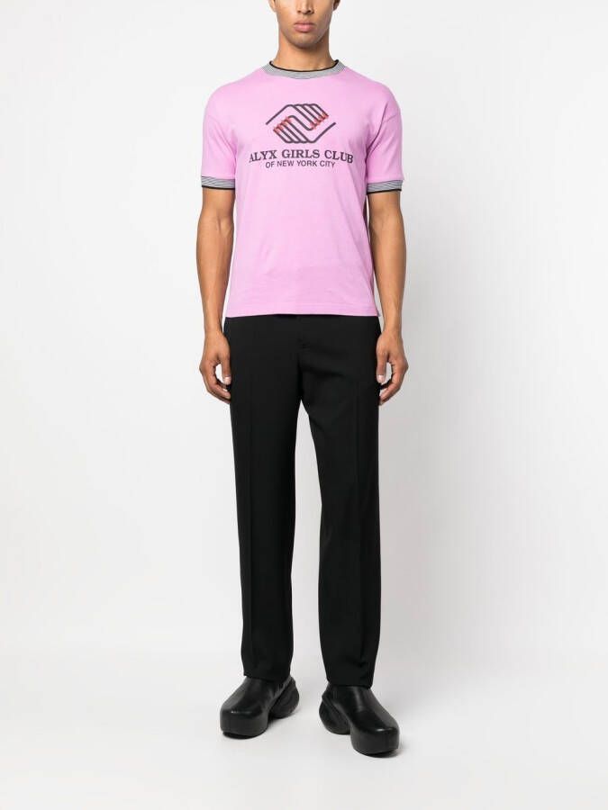 1017 ALYX 9SM T-shirt met tekst Roze