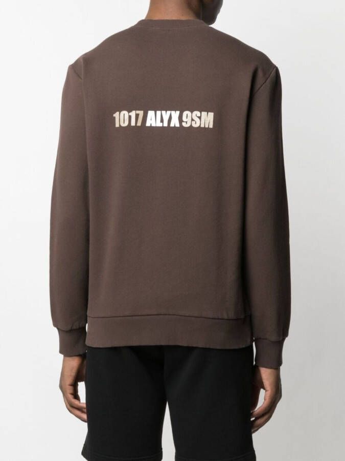 1017 ALYX 9SM Sweater met logoprint Bruin