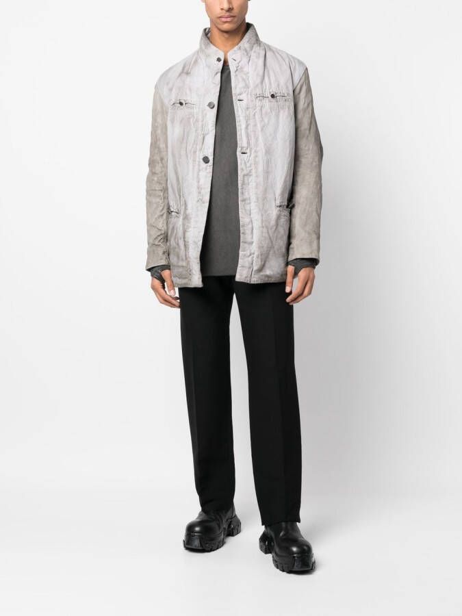 11 By Boris Bidjan Saberi Button-up jack Grijs
