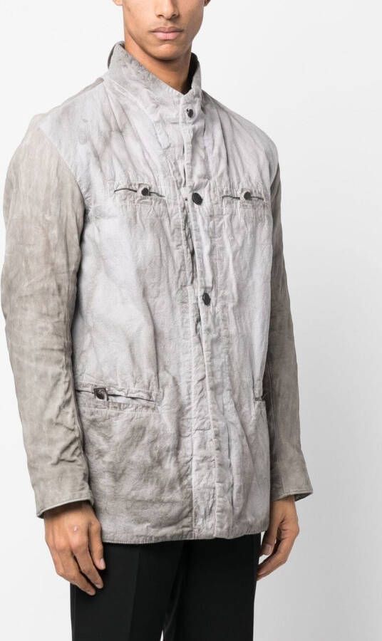 11 By Boris Bidjan Saberi Button-up jack Grijs