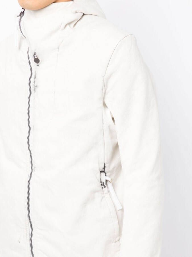 Boris Bidjan Saberi Jack met capuchon Wit