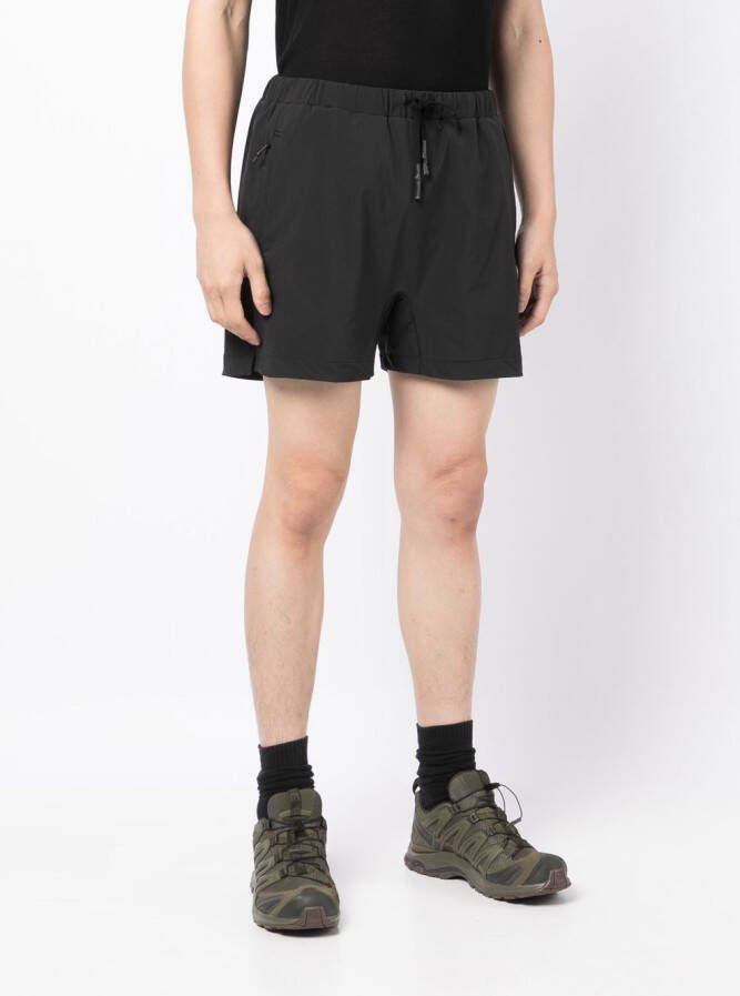11 By Boris Bidjan Saberi Shorts met geborduurd logo Zwart