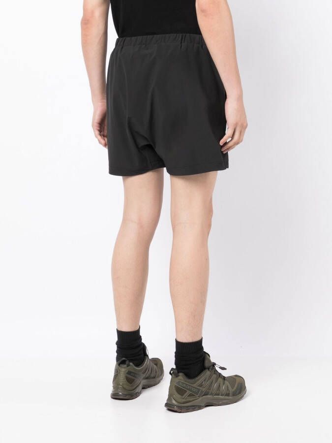 11 By Boris Bidjan Saberi Shorts met geborduurd logo Zwart