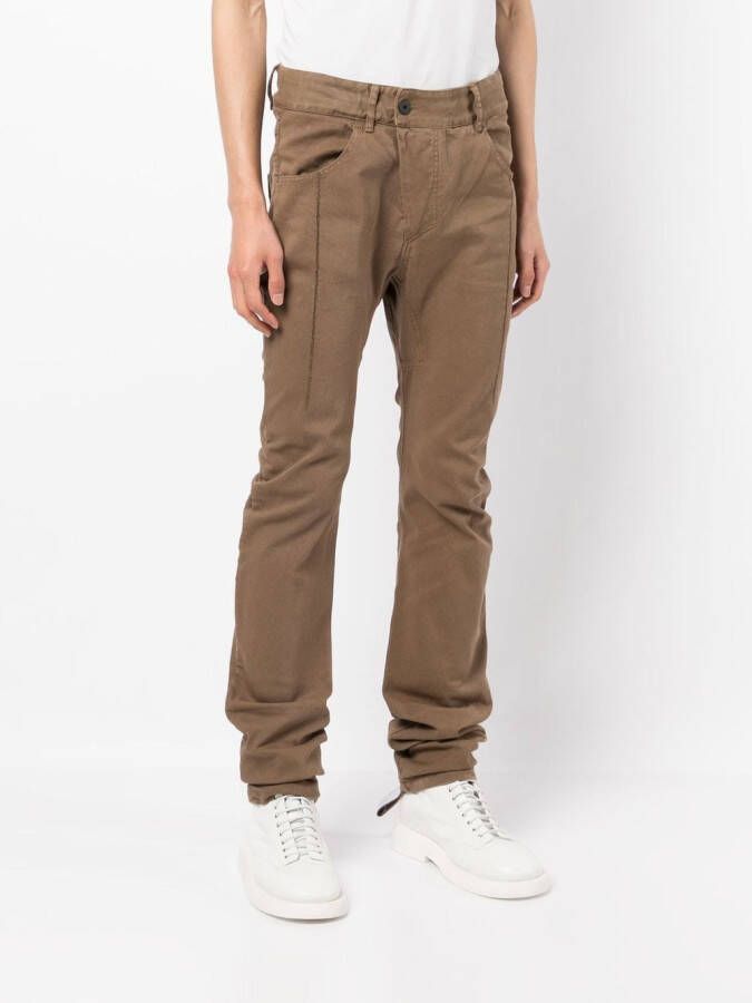 11 By Boris Bidjan Saberi Straight broek Bruin