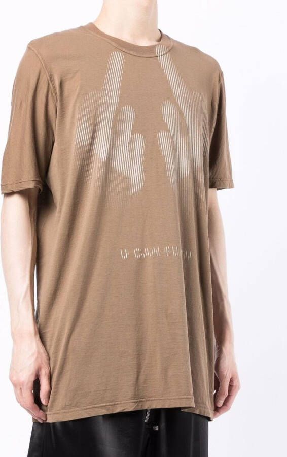 11 By Boris Bidjan Saberi T-shirt met print Bruin