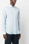 120% Lino Button-down overhemd Blauw - Thumbnail 3