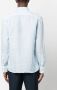 120% Lino Button-down overhemd Blauw - Thumbnail 4