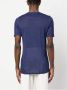 120% Lino Gemêleerd T-shirt Blauw - Thumbnail 4
