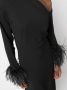 16Arlington Asymmetrische midi-jurk Zwart - Thumbnail 5