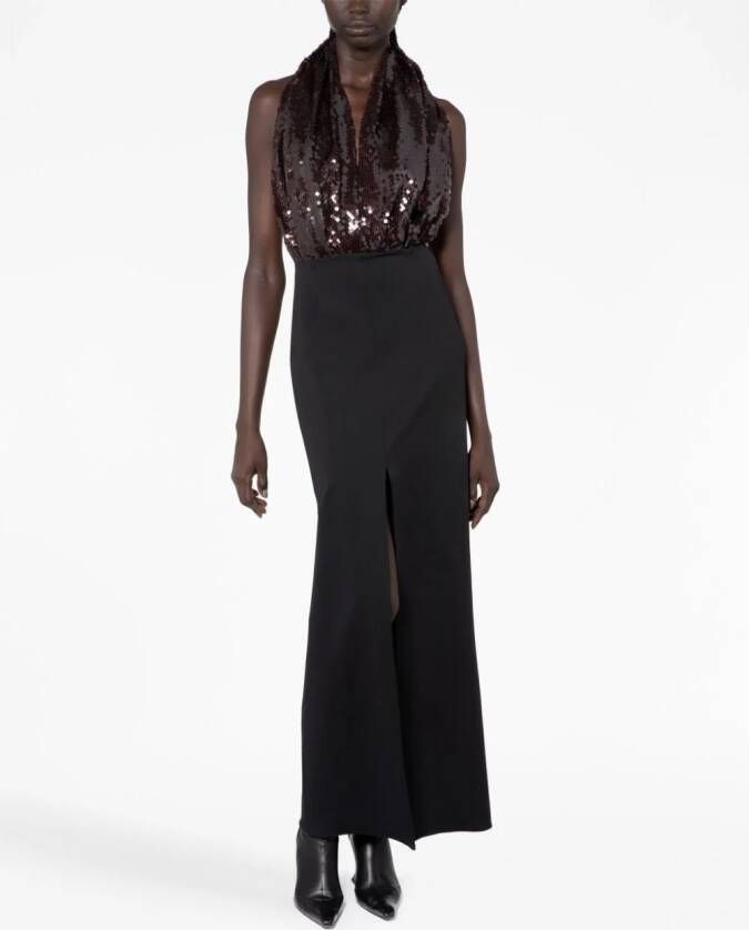 16Arlington Jurk met pailletten Bruin