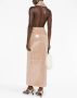 16Arlington Jurk verfraaid met pailletten Beige - Thumbnail 4