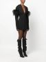 16Arlington Mini-jurk met veren afwerking Zwart - Thumbnail 3