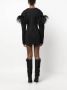 16Arlington Mini-jurk met veren afwerking Zwart - Thumbnail 4