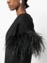 16Arlington Mini-jurk met veren afwerking Zwart - Thumbnail 5