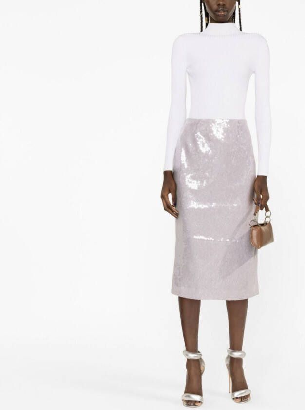 16Arlington Midi-rok met pailletten Paars