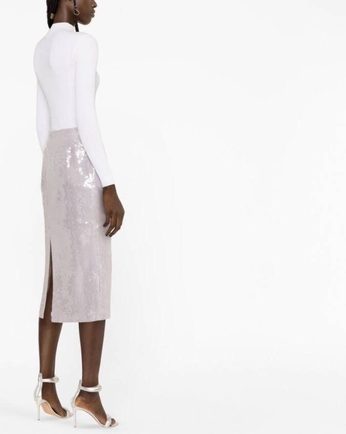 16Arlington Midi-rok met pailletten Paars