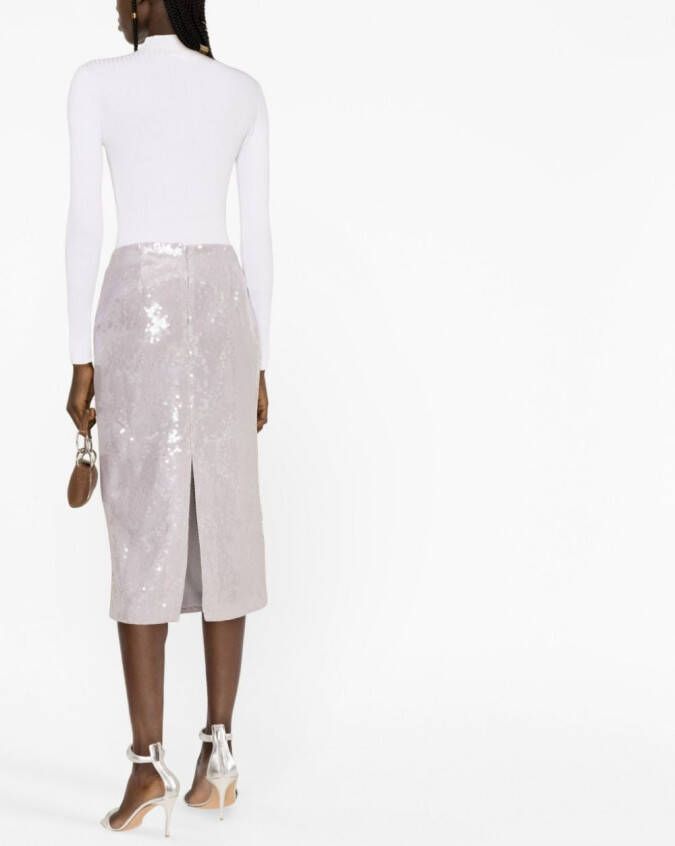 16Arlington Midi-rok met pailletten Paars