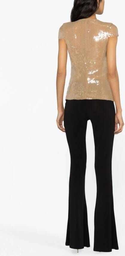 16Arlington T-shirt verfraaid met pailletten Beige