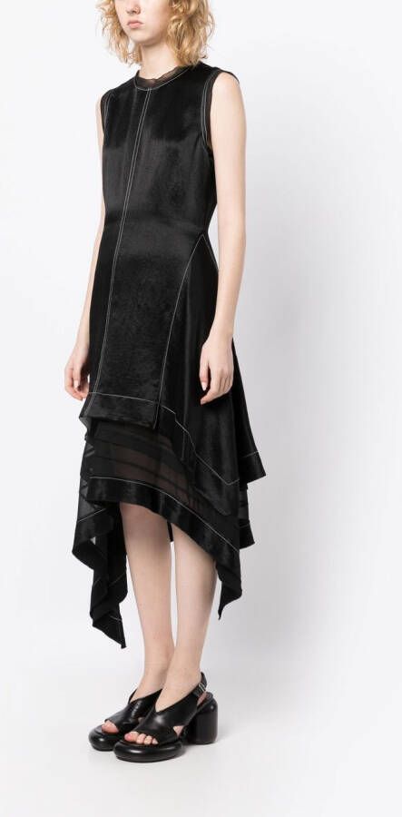 3.1 Phillip Lim Asymmetrische mini-jurk Wit