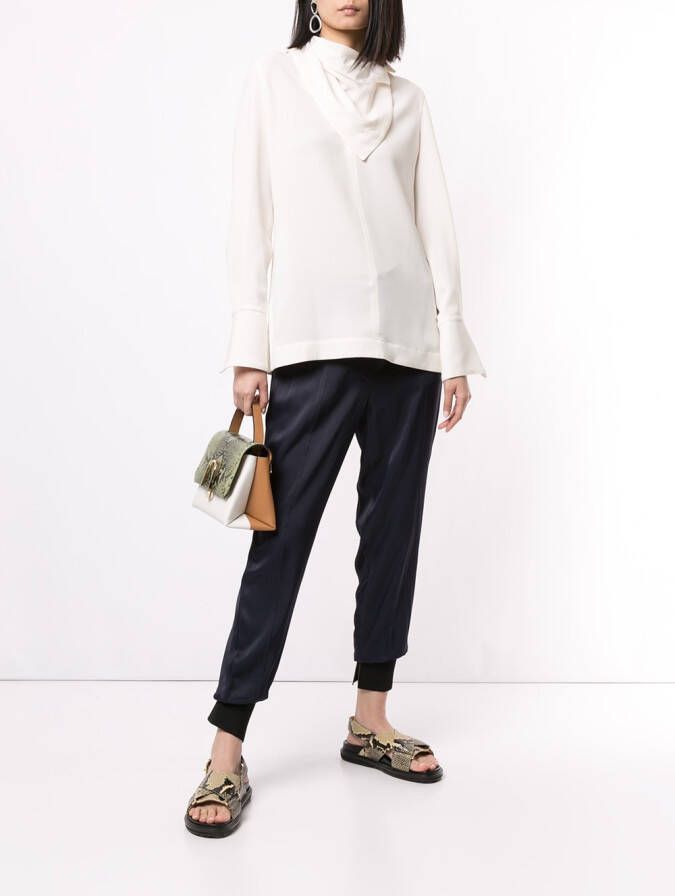 3.1 Phillip Lim Blouse met afneembare sjaal Wit