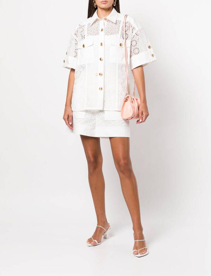 3.1 Phillip Lim Broderie anglaise blouse Wit