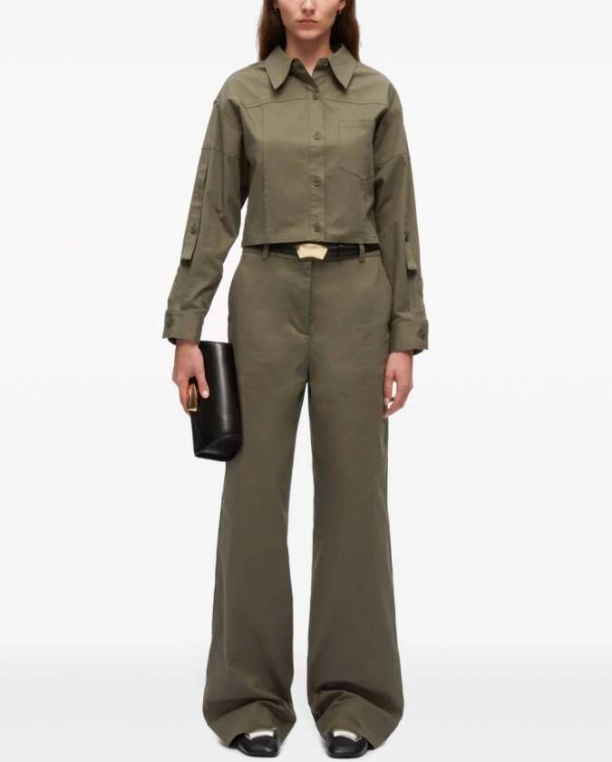 3.1 Phillip Lim Cropped blouse Groen
