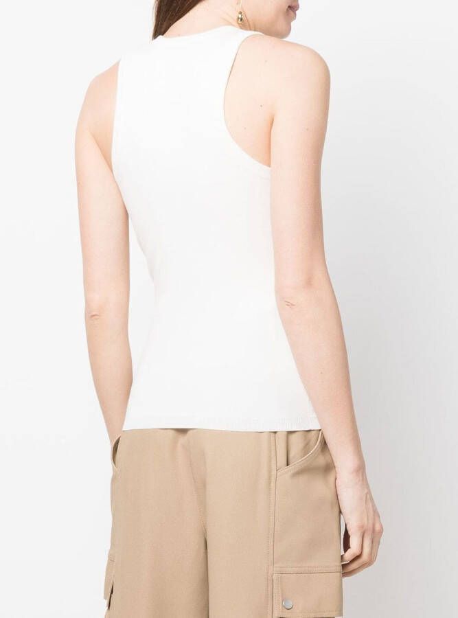3.1 Phillip Lim Hemd met diepe ronde hals Wit
