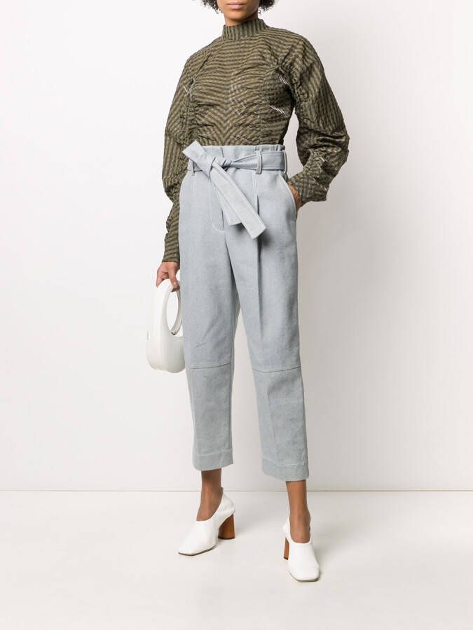 3.1 Phillip Lim High waist broek Blauw